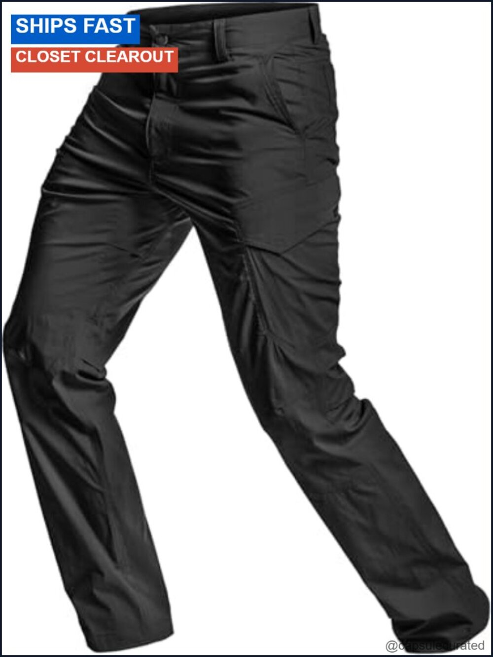 Men's Quick Dry Tactical Pants Water Resistant Lightweight Stretch Cargo Hiking